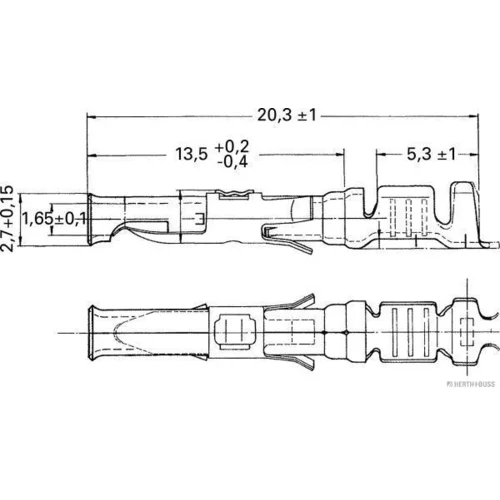 Lem spony HERTH+BUSS ELPARTS 50251830 (HERTH+BUSS ELPARTS) - obr. 1