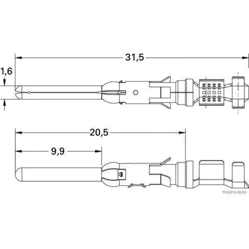 Lem spony HERTH+BUSS ELPARTS 50251831 (HERTH+BUSS ELPARTS) - obr. 1