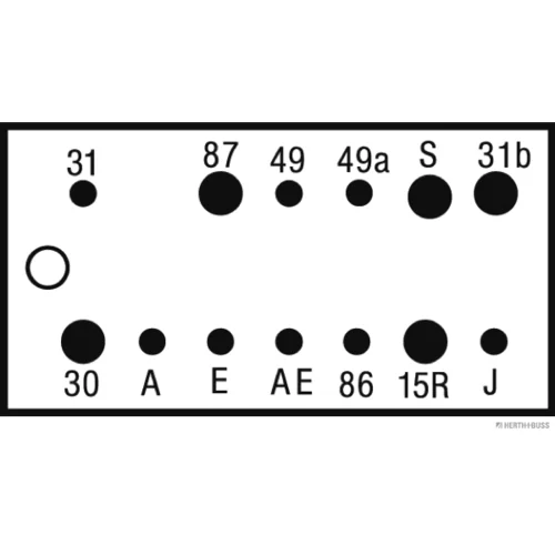 Prerušovač smerových svetiel HERTH+BUSS ELPARTS 75605154 (HERTH+BUSS ELPARTS) - obr. 1