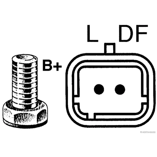 Alternátor HERTH+BUSS ELPARTS 32437433 (HERTH+BUSS ELPARTS) - obr. 3