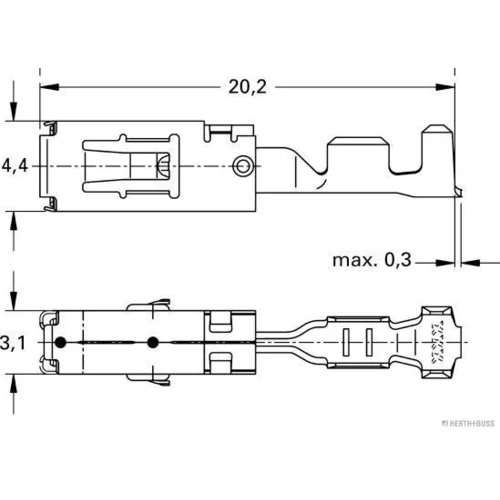 Lem spony HERTH+BUSS ELPARTS 50251483 (HERTH+BUSS ELPARTS) - obr. 1