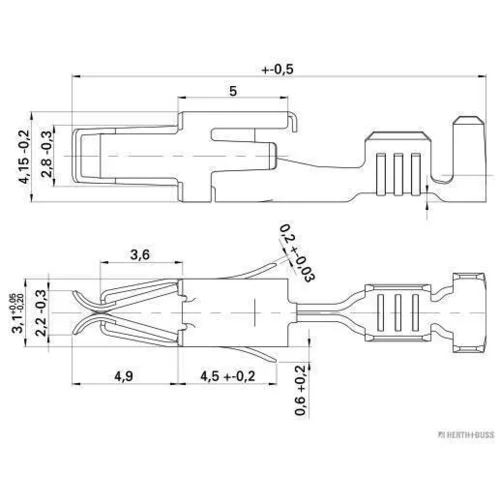 Lem spony HERTH+BUSS ELPARTS 50251826 (HERTH+BUSS ELPARTS) - obr. 1