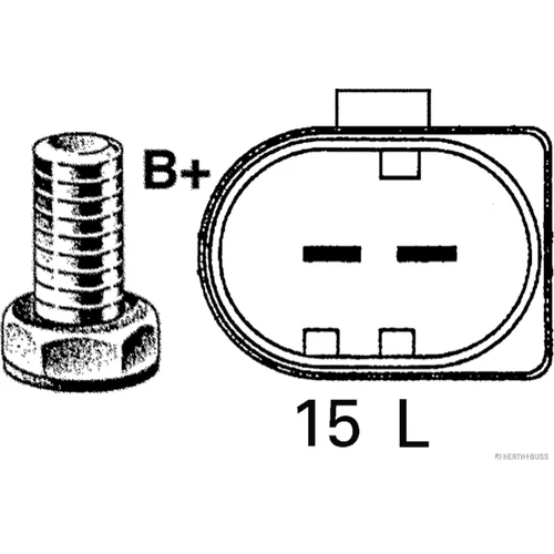 Alternátor HERTH+BUSS ELPARTS 32049950 (HERTH+BUSS ELPARTS) - obr. 3
