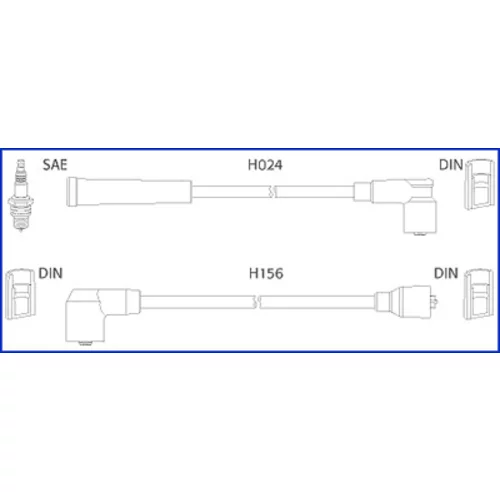 Sada zapaľovacích káblov 134230 (HITACHI - HÜCO)