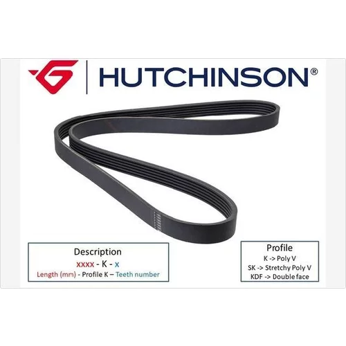 Ozubený klinový remeň HUTCHINSON 1002 K 6