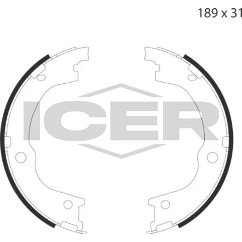 Sada brzd. čeľustí parkov. brzdy ICER 79PB4053 C