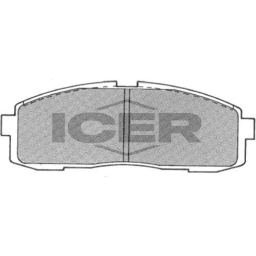Sada brzdových platničiek kotúčovej brzdy ICER 180757