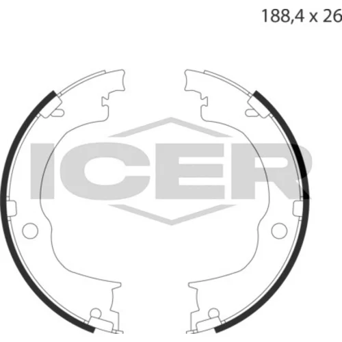 Sada brzd. čeľustí parkov. brzdy ICER 79PB4022 C