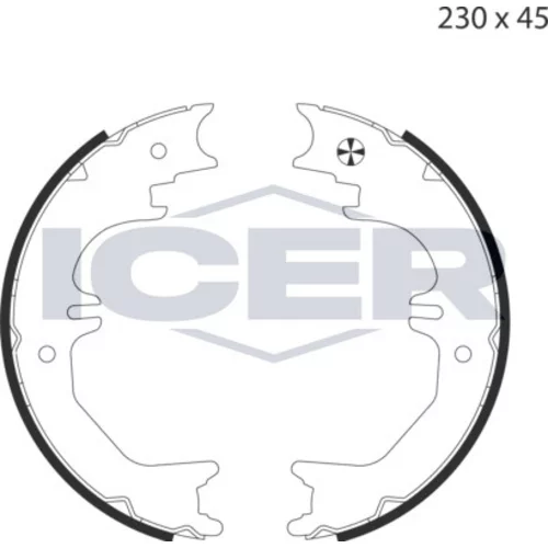 Sada brzd. čeľustí parkov. brzdy ICER 79PB4038 C