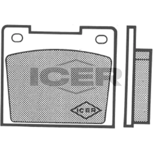 Sada brzdových platničiek kotúčovej brzdy ICER 180084