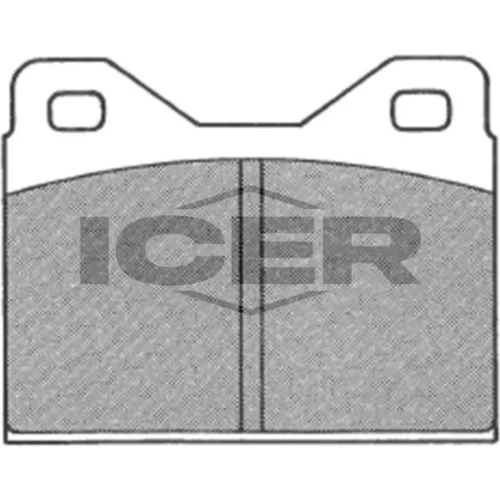Sada brzdových platničiek kotúčovej brzdy ICER 180128