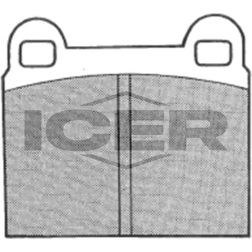 Sada brzdových platničiek kotúčovej brzdy ICER 180058