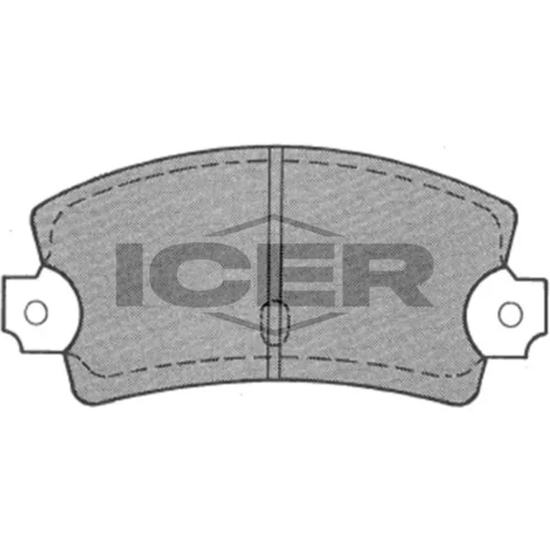 Sada brzdových platničiek kotúčovej brzdy ICER 180215