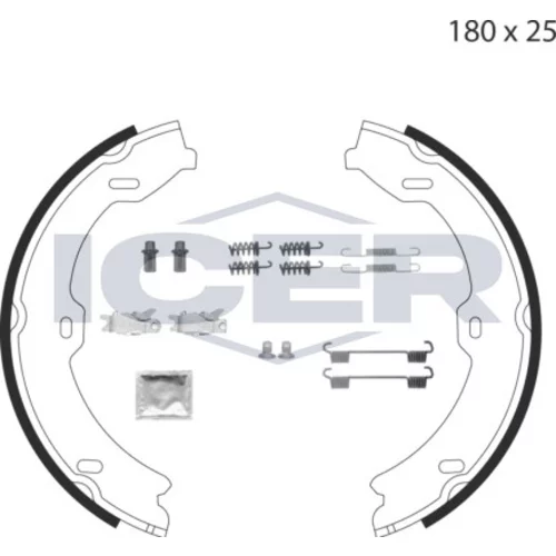 Sada brzd. čeľustí parkov. brzdy ICER 79PB4015 C