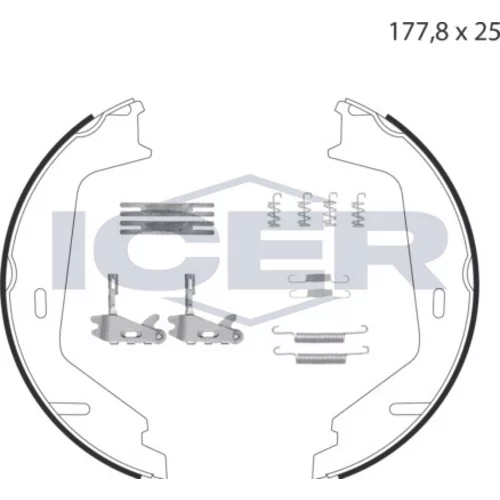 Sada brzd. čeľustí parkov. brzdy ICER 79PB4024 C