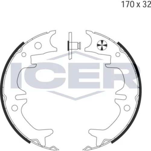 Sada brzd. čeľustí parkov. brzdy ICER 79PB4040 C