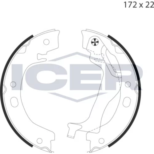 Sada brzd. čeľustí parkov. brzdy ICER 79PB4042 C