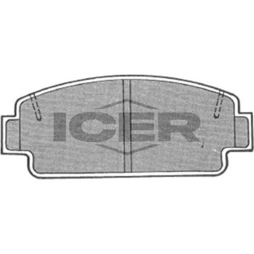 Sada brzdových platničiek kotúčovej brzdy ICER 180651