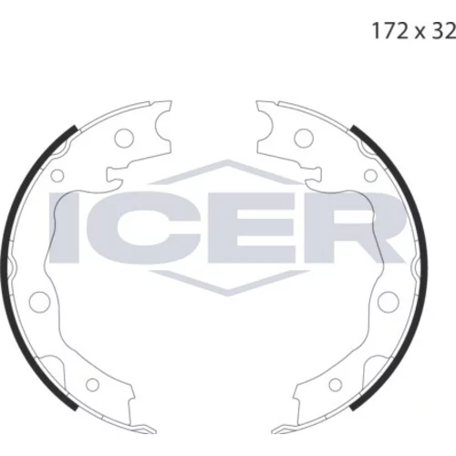 Sada brzd. čeľustí parkov. brzdy ICER 79PB4031 C