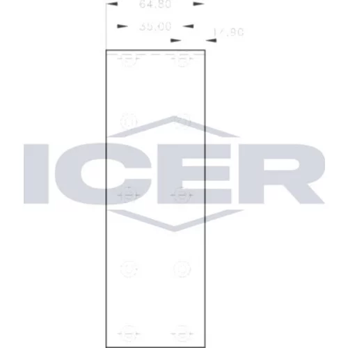 Sada brzd. oblož., Bubn. brzda ICER 21 5775 00