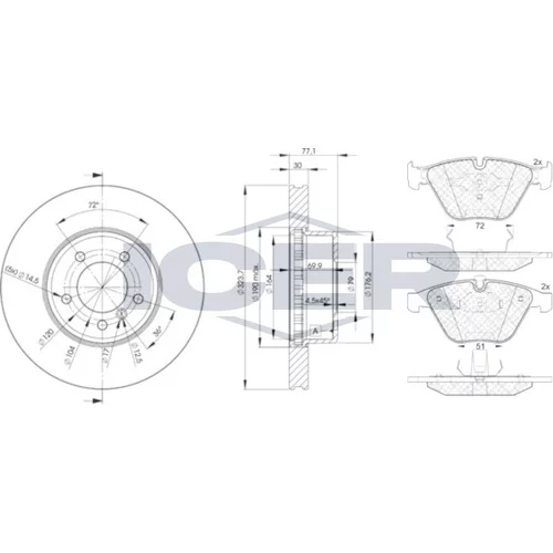 Sada bŕzd, Kotúčová brzda ICER 31577-3221