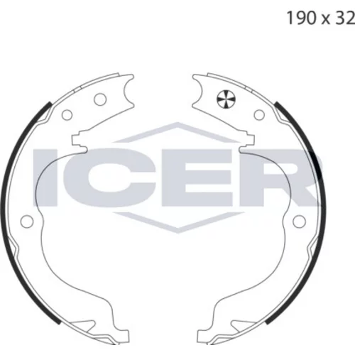 Sada brzd. čeľustí parkov. brzdy ICER 79PB4036 C