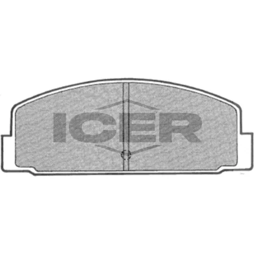 Sada brzdových platničiek kotúčovej brzdy ICER 180631