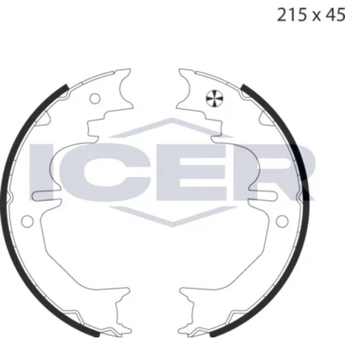 Sada brzd. čeľustí parkov. brzdy ICER 79PB4037 C