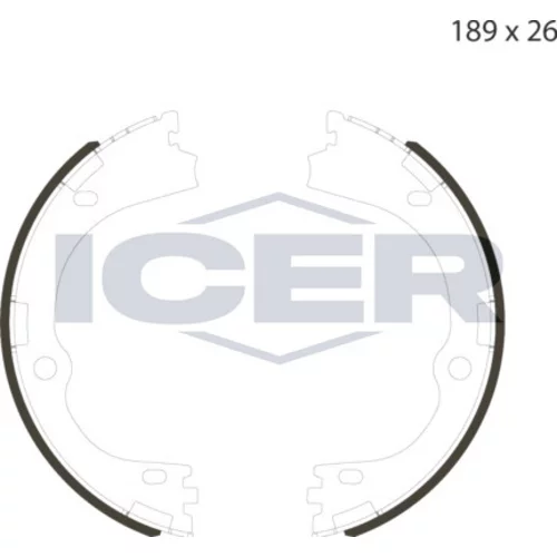 Sada brzd. čeľustí parkov. brzdy ICER 79PB4057 C