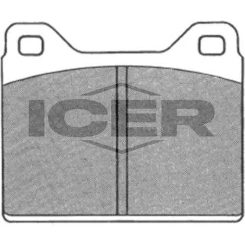 Sada brzdových platničiek kotúčovej brzdy ICER 180145