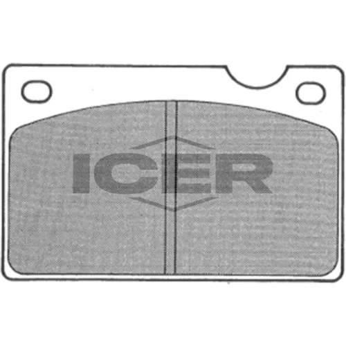 Sada brzdových platničiek kotúčovej brzdy ICER 180626