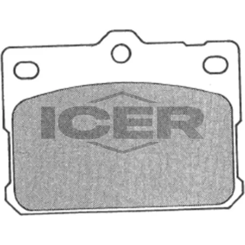 Sada brzdových platničiek kotúčovej brzdy ICER 180354