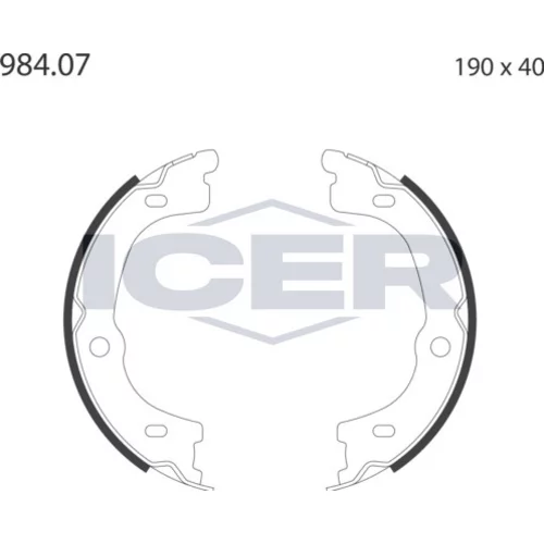 Sada brzd. čeľustí parkov. brzdy ICER 79PB4048 C