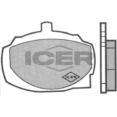 Sada brzdových platničiek kotúčovej brzdy ICER 180070