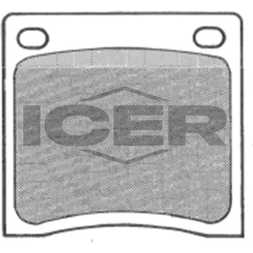 Sada brzdových platničiek kotúčovej brzdy ICER 180163