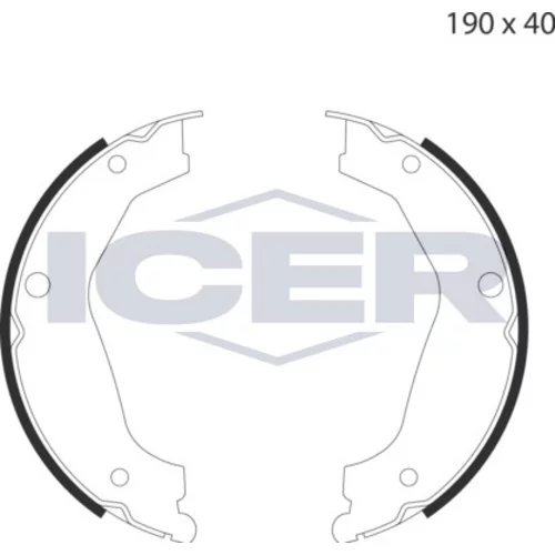 Sada brzd. čeľustí parkov. brzdy ICER 79PB4044 C