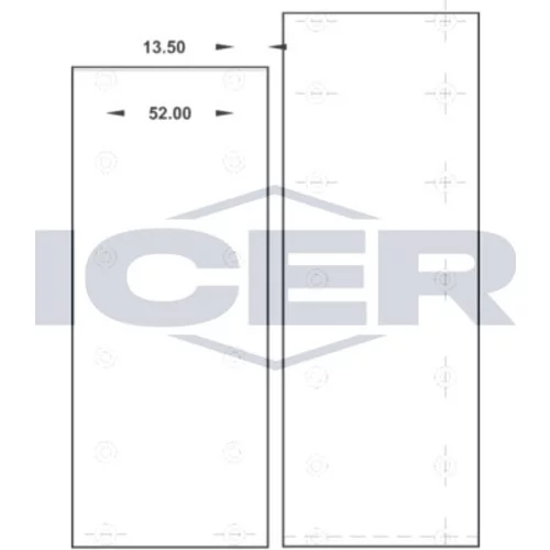 Sada brzd. oblož., Bubn. brzda ICER 21 5742 00