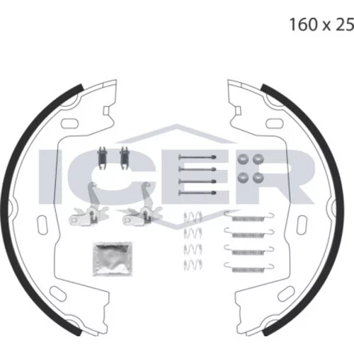 Sada brzd. čeľustí parkov. brzdy ICER 79PB4021 C