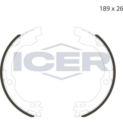 Sada brzd. čeľustí parkov. brzdy ICER 79PB4058 C