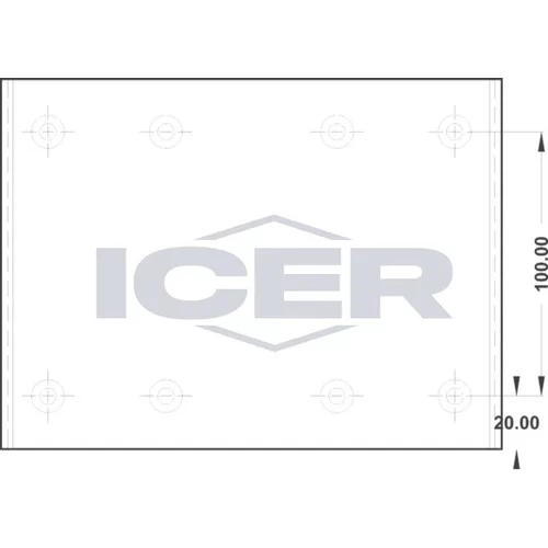 Sada brzd. oblož., Bubn. brzda ICER 21 7285 00