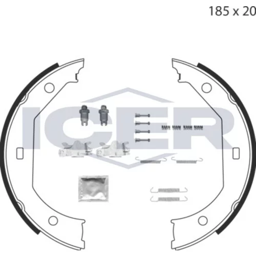 Sada brzd. čeľustí parkov. brzdy ICER 79PB4004 C