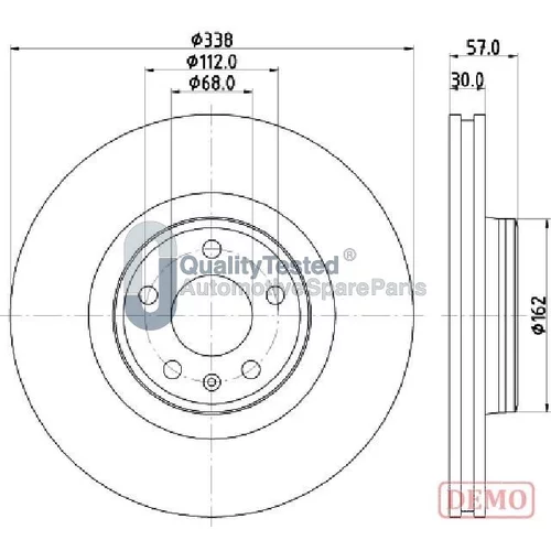 Brzdový kotúč JAPANPARTS DI0920JM