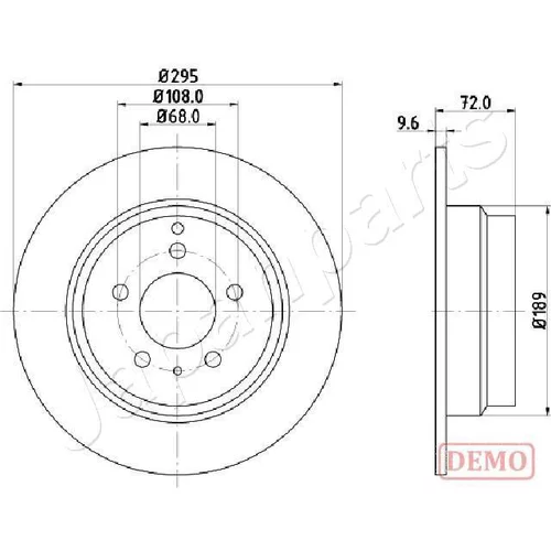 Brzdový kotúč JAPANPARTS DP-0319C