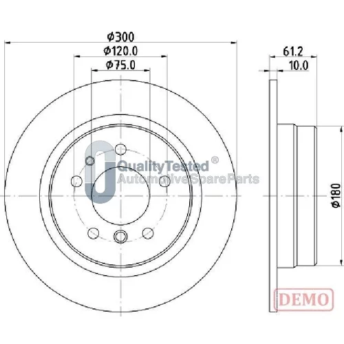 Brzdový kotúč JAPANPARTS DP0119JM