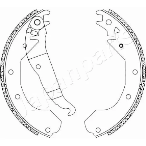 Sada brzdových čeľustí JAPANPARTS GF-0404AF