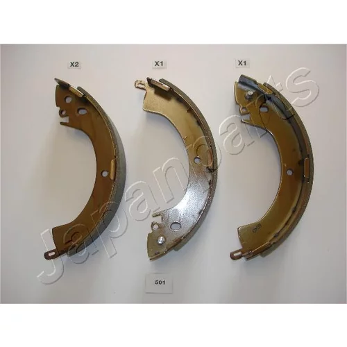 Sada brzdových čeľustí JAPANPARTS GF-501AF