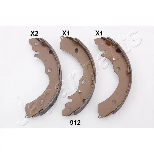 Sada brzdových čeľustí JAPANPARTS GF-912AF