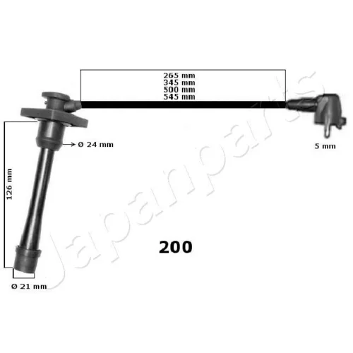 Sada zapaľovacích káblov IC-200 /Japanparts/ - obr. 1