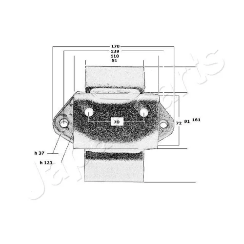 Uloženie motora RU-5024 /Japanparts/ - obr. 3