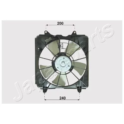Ventilátor chladenia motora JAPANPARTS VNT192001